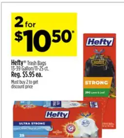 Dollar General Hefty Trash Bags offer