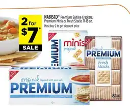 Dollar General NABISCO Premium Saltine Crackers, Premium Minis or Fresh Stacks offer