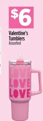 Dollar General Valentine's Tumblers offer