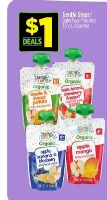 Dollar General Gentle Steps Baby Food Pouches offer