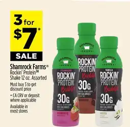 Dollar General Shamrock Farms Rockin' ProteinTM Shake offer