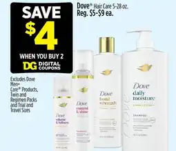 Dollar General Dove Hair Care offer