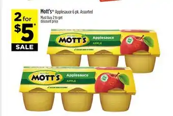 Dollar General Mott's Applesauce offer