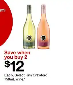 Target Select Kim Crawford 750mL wine offer