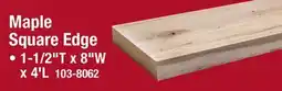 Menards Maple Square Edge offer
