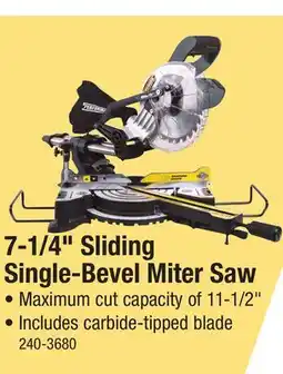 Menards 7-1/4 Sliding Single-Bevel Miter Saw offer