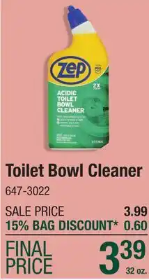 Menards Toilet Bowl Cleaner offer