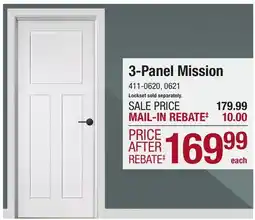 Menards 3-Panel Mission offer