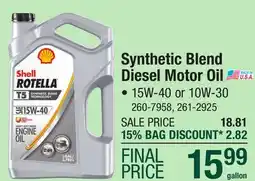 Menards Synthetic Blend Diesel Motor Oil offer