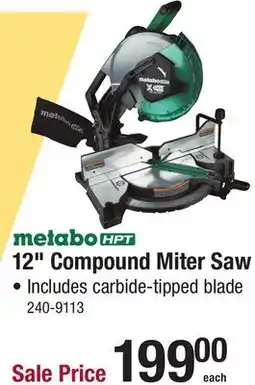 Menards 12 Compound Miter Saw offer
