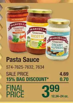 Menards Pasta Sauce offer