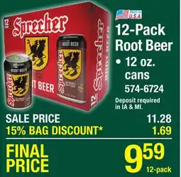 Menards 12-Pack Root Beer offer