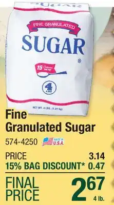 Menards Fine Granulated Sugar offer
