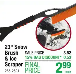 Menards 23 Snow Brush & Ice Scraper offer