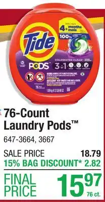 Menards 76-Count Laundry Pods offer