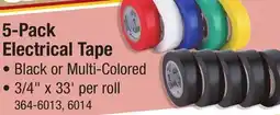 Menards 5-Pack Electrical Tape offer