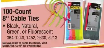 Menards 100-Count 8 Cable Ties offer