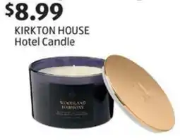 Aldi Kirkton house hotel candle offer