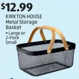 Aldi Kirkton house metal storage basket offer