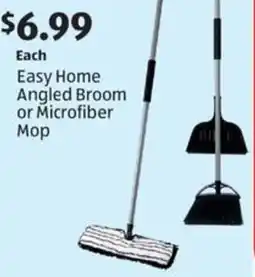 Aldi Easy Home Angled Broom or Microfiber Mop offer