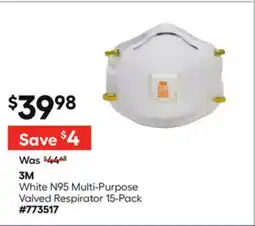 Lowe's White N95 Multi-Purpose Valved Respirator 15-Pack offer