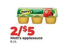 Hy-Vee Mott's applesauce offer