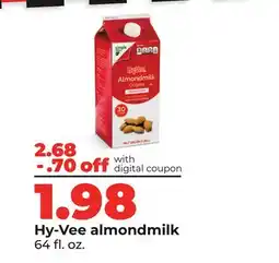 Hy-Vee Hy-Vee almondmilk offer