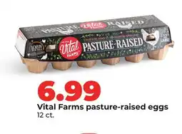 Hy-Vee Vital Farms pasture-raised eggs offer