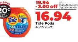Hy-Vee Tide Pods offer