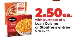 Hy-Vee Lean Cuisine or Stouffer's entrée offer