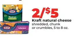 Hy-Vee Kraft natural cheese offer