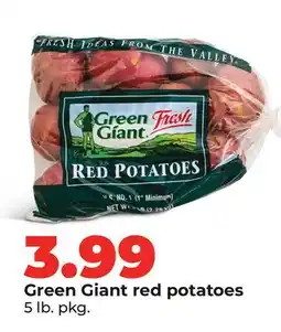 Hy-Vee Green Giant red potatoes offer