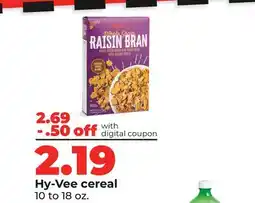 Hy-Vee Hy-Vee cereal offer
