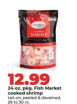 Hy-Vee 24 oz. pkg. Fish Market cooked shrimp offer