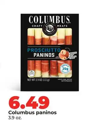 Hy-Vee Columbus paninos offer