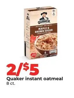 Hy-Vee Quaker instant oatmeal offer
