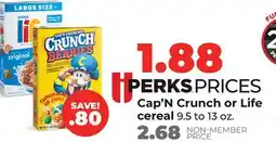 Hy-Vee Cap'N Crunch or Life cereal offer
