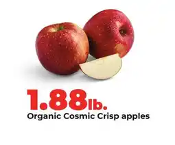 Hy-Vee Organic Cosmic Crisp apples offer