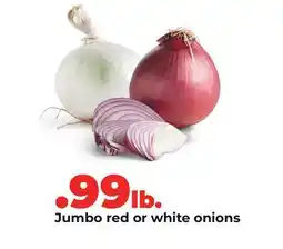 Hy-Vee Jumbo red or white onions offer