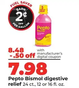 Hy-Vee Pepto Bismol digestive relief offer