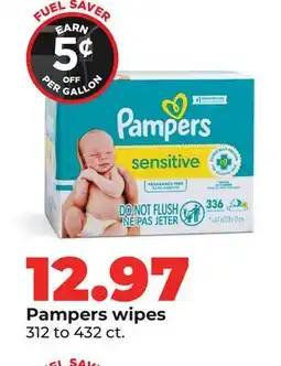 Hy-Vee Pampers wipes offer