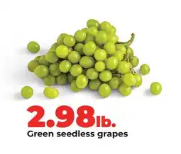 Hy-Vee Green seedless grapes offer
