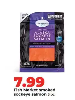 Hy-Vee Fish Market smoked sockeye salmon offer