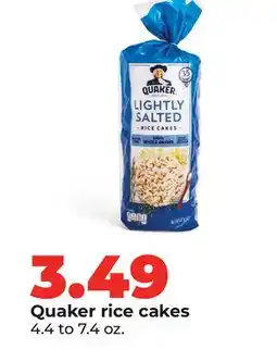 Hy-Vee Quaker rice cakes offer