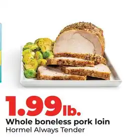 Hy-Vee Whole boneless pork loin offer