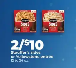 Hy-Vee Stouffer's sides or Yellowstone entrée offer