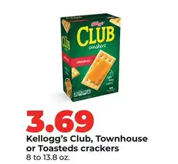 Hy-Vee Kellogg's Club, Townhouse or Toasteds crackers offer