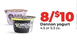 Hy-Vee Dannon yogurt offer