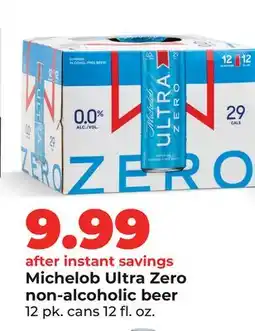 Hy-Vee Michelob Ultra Zero non-alcoholic beer offer
