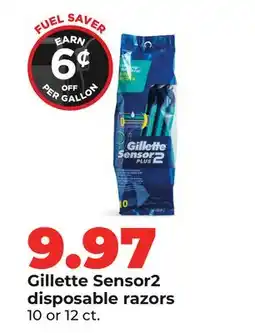 Hy-Vee Gillette Sensor2 disposable razors offer
